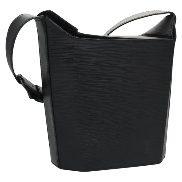 LOUIS VUITTON Epi Sac Saw Shoulder Bag 2way Black M80161 LV Auth SW056