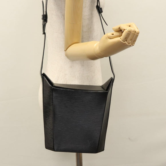 LOUIS VUITTON Epi Sac Saw Shoulder Bag 2way Black M80161 LV Auth SW056