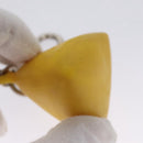 LOUIS VUITTON Charm metal Yellow LV Auth SW064-9