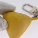 LOUIS VUITTON Charm metal Yellow LV Auth SW064-16
