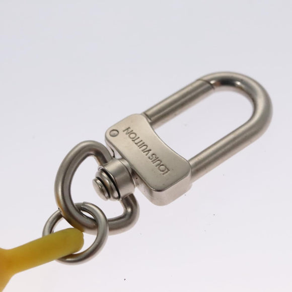 LOUIS VUITTON Charm metal Yellow LV Auth SW064