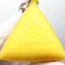 LOUIS VUITTON Charm metal Yellow LV Auth SW064-12