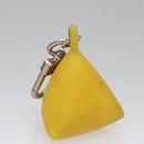 LOUIS VUITTON Charm metal Yellow LV Auth SW064-3