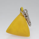 LOUIS VUITTON Charm metal Yellow LV Auth SW064-4