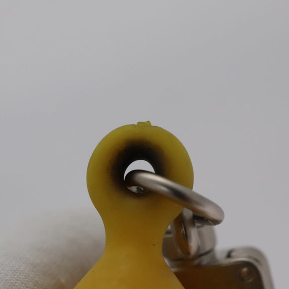 LOUIS VUITTON Charm metal Yellow LV Auth SW064