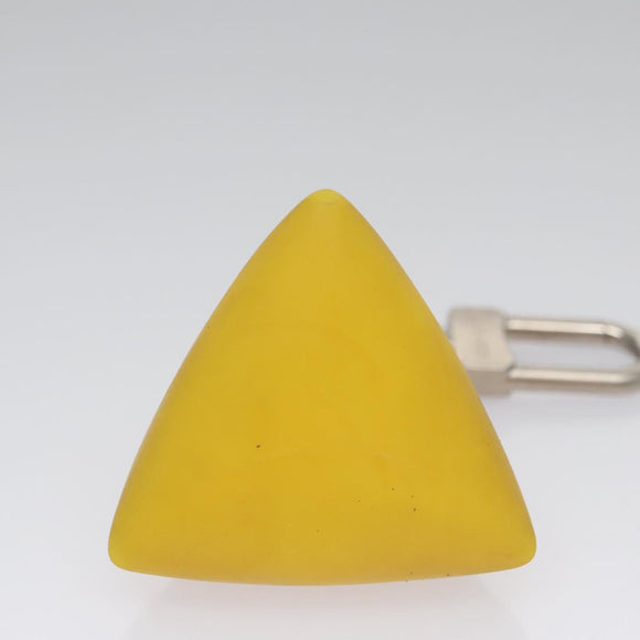 LOUIS VUITTON Charm metal Yellow LV Auth SW064
