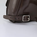 GUCCI Bamboo Backpack Nylon Brown Silver 003 1998 0030 Auth sw096-9
