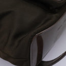 GUCCI Bamboo Backpack Nylon Brown Silver 003 1998 0030 Auth sw096-17
