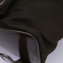 GUCCI Bamboo Backpack Nylon Brown Silver 003 1998 0030 Auth sw096-18