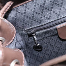 GUCCI Bamboo Backpack Nylon Brown Silver 003 1998 0030 Auth sw096-26