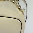 Chloe Fay Backpack Suede Leather Beige Gold Auth SW1000-11