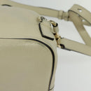 Chloe Fay Backpack Suede Leather Beige Gold Auth SW1000-13