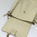 Chloe Fay Backpack Suede Leather Beige Gold Auth SW1000-15