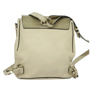 Chloe Fay Backpack Suede Leather Beige Gold Auth SW1000-3