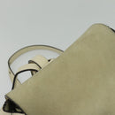 Chloe Fay Backpack Suede Leather Beige Gold Auth SW1000-6