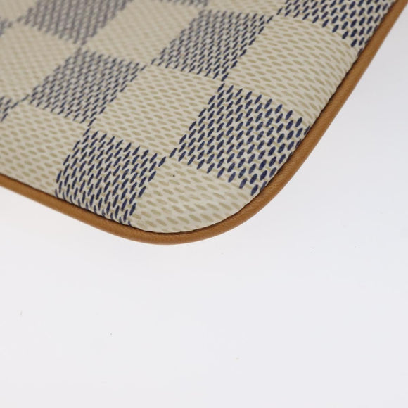 LOUIS VUITTON Damier Azur Etui Telephonne MM Cell Phone Case N60026 Auth SW1002V