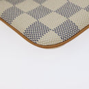 LOUIS VUITTON Damier Azur Etui Telephonne MM Cell Phone Case N60026 Auth SW1002V-16