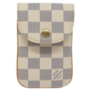 LOUIS VUITTON Damier Azur Etui Telephonne MM Cell Phone Case N60026 Auth SW1002V-13