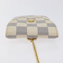 LOUIS VUITTON Damier Azur Etui Telephonne MM Cell Phone Case N60026 Auth SW1002V-5