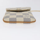 LOUIS VUITTON Damier Azur Etui Telephonne MM Cell Phone Case N60026 Auth SW1002V-6