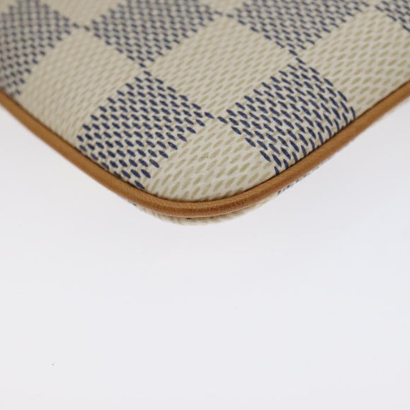 LOUIS VUITTON Damier Azur Etui Telephonne MM Cell Phone Case N60026 Auth SW1002V