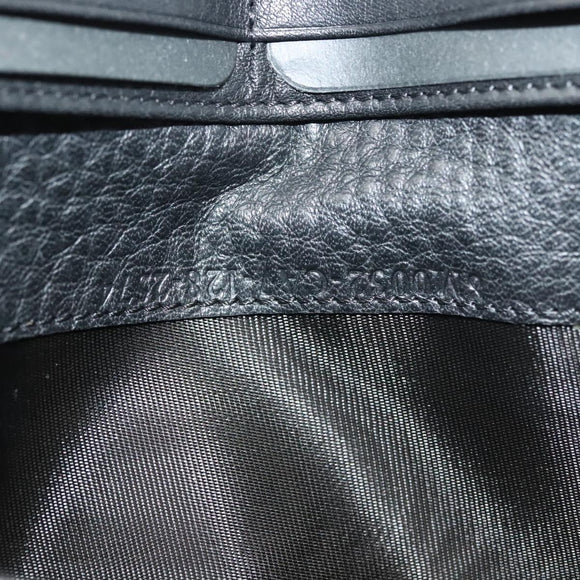 FENDI Zucca Canvas Long Wallet Black Auth SW1005