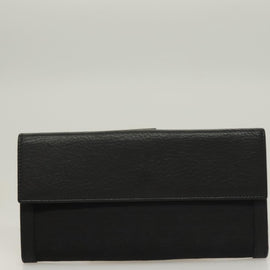 FENDI Zucca Canvas Long Wallet Black Auth SW1005 - 0