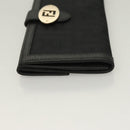 FENDI Zucca Canvas Long Wallet Black Auth SW1005-4