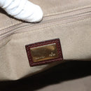 FENDI Zucchino Canvas Tote Bag Brown Gold Auth SW1006-17