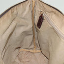 FENDI Zucchino Canvas Tote Bag Brown Gold Auth SW1006-19