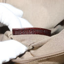 FENDI Zucchino Canvas Tote Bag Brown Gold Auth SW1006-12