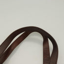 FENDI Zucchino Canvas Tote Bag Brown Gold Auth SW1006-8