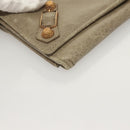 BALENCIAGA Wallet Giant Shoulder Bag Leather Beige 253055 Auth SW1009-8