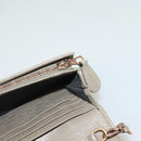 BALENCIAGA Wallet Giant Shoulder Bag Leather Beige 253055 Auth SW1009-10