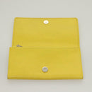 BALENCIAGA Long Wallet Leather Yellow 233599 Auth SW1010-8