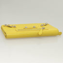 BALENCIAGA Long Wallet Leather Yellow 233599 Auth SW1010-5