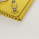 BALENCIAGA Long Wallet Leather Yellow 233599 Auth SW1010-7