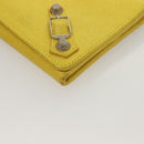 BALENCIAGA Long Wallet Leather Yellow 233599 Auth SW1010-14