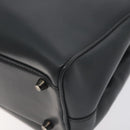 PRADA Hand Bag Leather Gray Auth SW1011-15