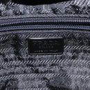 PRADA Hand Bag Leather Gray Auth SW1011-17