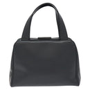 PRADA Hand Bag Leather Gray Auth SW1011-13