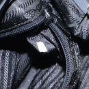 PRADA Hand Bag Leather Gray Auth SW1011-12
