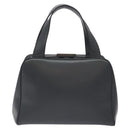 PRADA Hand Bag Leather Gray Auth SW1011-2