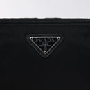 PRADA Pouch Nylon Black Auth SW1012-17