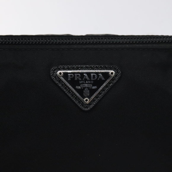 PRADA Pouch Nylon Black Auth SW1012