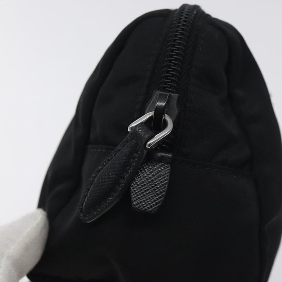 PRADA Pouch Nylon Black Auth SW1012