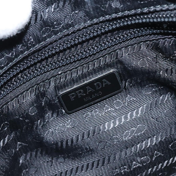 PRADA Pouch Nylon Black Auth SW1012