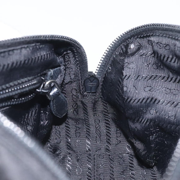 PRADA Pouch Nylon Black Auth SW1012