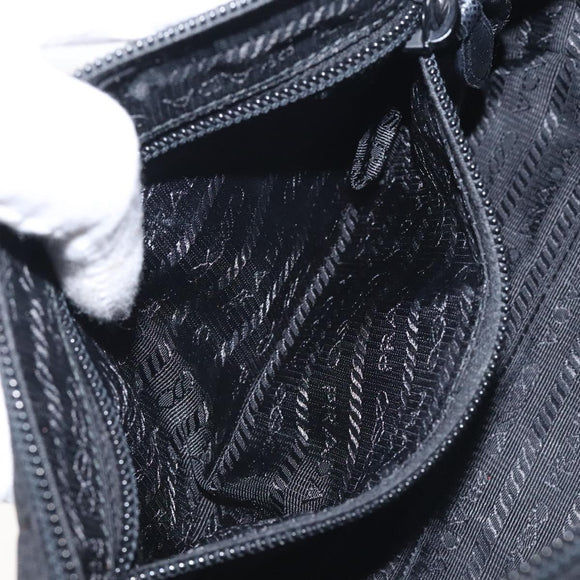 PRADA Pouch Nylon Black Auth SW1012
