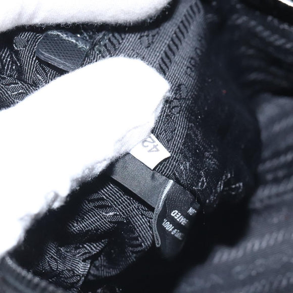 PRADA Pouch Nylon Black Auth SW1012